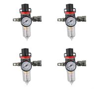 Vilgftyiet Trappola separatore filtro compressore d'aria da 1/4" per una regolazione precisa della pressione ed efficiente, design compatto per utensili e attrezzature pneumatiche(4)