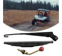 Vilgftyiet UTV - Kit tergicristallo manuale per Polaris RZR 800/900/1000 XP, Can-Am Maverick X3 & Commander, per modelli Honda UTV, colore nero, opzioni braccio 280-500 mm