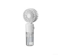 Vilgftyiet Ventilatore spray portatile con serbatoio dell'acqua visibile, 4 velocità regolabili, ricarica USB, ventilatore nebulizzatore portatile, silenzioso per casa e giardino, rosa (1)