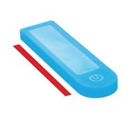 Vilgftyiet Vetrina per cruscotto in silicone per scooter elettrico Ninebot MAX, copertura protettiva per pannello a nastro, compatibile con ninebot MAX G30, 14 x 4 cm, nero/rosso/bianco/giallo