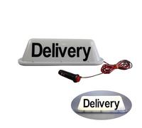 VILIERY Segnale di consegna da 12 V, magnetico, impermeabile, per taxi, tettuccio, luce LED, base sigillata con cavo di alimentazione da 3 m, quattro luci di colore diverso (bianco)