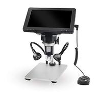 Vilihkc Microscopio digitale LCD da 7 pollici 50-1200X USB Maginfication portatile elettronico 12MP microscopio a moneta videocamera con 8 luci LED regolabili per adulti SDM PCB saldatura bambini uso