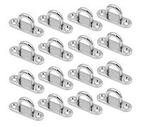 ViLiyDuo 16 Pezzi M5 Piastra Oculare in Acciaio Inossidabile, Ganci a Soffitto e di Fissaggio per Montaggio a Parete, per Appendere Oggetti, Accessori per Barche