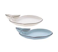 Villa Altachiara 2 piatti aperitivo forma a balena 19x11,5x2cm