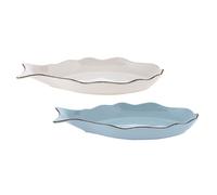 Villa Altachiara 2 piatti aperitivo forma a pesce 30x15x3,5cm