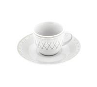 Villa Altachiara Kemiri, set 6 tazze da caff con piatto tortora - 80781 Kemiri, set 6 tazze da caff con piatto tortora - 80781