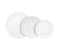 Villa Altachiara Servizio Piatti 18 Pezzi, Set Piatti 6 Persone in New Bone China, Finitura Lucente e Design Contemporaneo, Eleganza Sottile per Tavole Moderne e Raffinate - Linea Coup