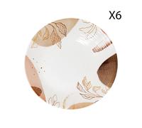 Villa Altachiara Set 6 piatti fondi in ceramica sottosmalto Sumi