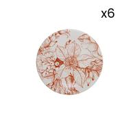 Villa Altachiara Set 6 piatti frutta in ceramica sottosmalto