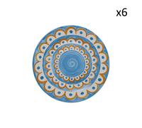 Villa Altachiara Set 6 piatti frutta Tangeri in porcellana