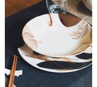 Villa Altachiara Set 6 piatti piani in ceramica sottosmalto Sumi