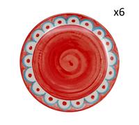 Villa Altachiara Set 6 piatti piani Tangeri in porcellana