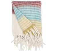 Villa Collection Coperta STYLES - 130 x 170 cm - Miele/Blu/Bordeaux/Sabbia