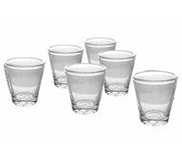 Villa d”Este Home Tivoli Set 6 Pezzi Cancun Bicchiere Acqua, Vetro soffiato, Bianco, 9 cm, 6 unità