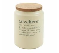 Villa d'Este Home Tivoli 1996 Barattolo zucchero 1100 ml in ceramica, coperchio in bambù, Victionary