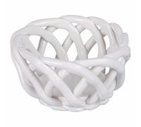 Villa d'Este Home Tivoli 1996 Set 4 Cestino multiuso in ceramica, bianco, 4 Toni