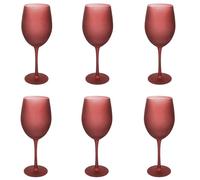 Villa d'Este Home Tivoli 1996 Set 6 calici 650 ml in vetro effetto frosted, Happy Hour