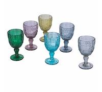Villa D'Este Home Tivoli 2191709 Syrah Set 6 Calici Vino, Multicolore