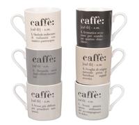 Villa d'Este Home Tivoli 5906603, Victionary Classic Set 6 tazzine caffè in new bone china 90 ml