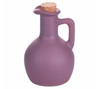 Villa d'Este Home Tivoli Anfora mini oliera 250 ml in vetro, tappo in sughero, rosa scuro, Call me Cherry