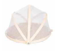 Villa d'Este Home Tivoli Coprivivande tondo grande in giunco e bambù, copertura in poliestere, Daily