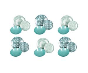 VILLA D'ESTE HOME TIVOLI Cozumel Servizio Tavola Piatti 18 Pezzi Porcellana