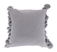 VILLA D'ESTE HOME TIVOLI Cuscino con Nappine Grigio 45x45cm Cotone 100%