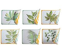 Villa d'Este Home Tivoli Oriental Botanique Set 6 Tovagliette double face in pvc