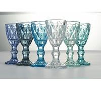 Villa d'Este Home Tivoli Prisma Ocean Set 6 liquorini in vetro 45 ml