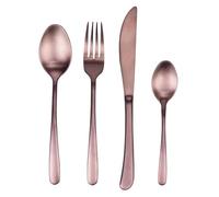 Villa d'Este Home Tivoli Set 24 Posate in Acciaio Inox, Rame Satinato, Drop