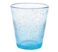Villa d'Este Home Tivoli Set 6 Bicchiere acqua azzurro 330 ml, in pasta di vetro soffiato, Cancun Satin