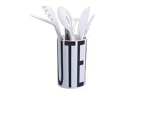 Villa d'Este Home Tivoli Set portautensili da cucina, in plastica PP, 7 utensili in silicone inclusi, Bigismore