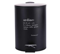 VILLA D'ESTE HOME TIVOLI Victionary Toilette Pattumiera 3L Plastica Nero