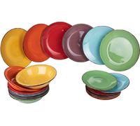 Villa deste Servizio piatti 18 pezzi in gres 6 posti tavoladiversi Baita Colore Multicolor - 5971740