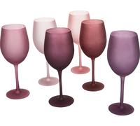 Villa d’Este Home Tivoli Happy Hour Provence Set 6 calici frosted in vetro 550 ml