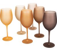 Villa d’Este Home Tivoli Happy Hour Chocolate Set 6 calici frosted in vetro 550 ml