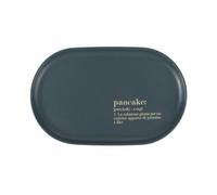 Villa d'Este Home Tivoli Piatto Pancake in gres, 24x15,3 cm, con scritta, Victionary