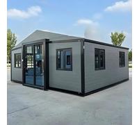 Villa domestica piccola espandibile della casa prefabbricata moderna del contenitore con l'unità di soggiorno modulare mobile di 2-3 camere da letto, progettazione di lusso di 12x20ft