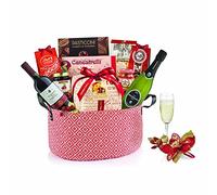 Villa Guelfa Cesto Natalizio Gastronomico ''Aida'', Strenna di Natale con Prodotti Alimentari Regionali Tipici, Specialità Gastronomiche Gourmet in Confezione Regalo per Natale