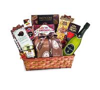 Villa Guelfa Cesto Natalizio Gastronomico ''Dei Guelfi'', Strenna di Natale con Prodotti Alimentari Regionali Tipici, Specialità Gastronomiche Gourmet in Confezione Regalo per Natale