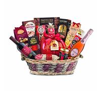 Villa Guelfa Cesto Natalizio Gastronomico ''Del Buon Natale'', Strenna di Natale con Prodotti Alimentari Regionali Tipici, Specialità Gastronomiche Gourmet in Confezione Regalo per Natale