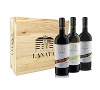 Villa Lanata - Barbera d'Asti DOCG Superiore, Langhe DOC Chardonnay, Piemonte docg Rosso in Cassetta Legno 3 x 750 ml