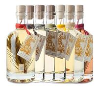 Villa Laviosa Set 7 Bottiglie Liquore Grappa da 70 romatizzata Italiana confezione, Grappa e Liquiori da 700 ml