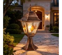 Villa - Luce impermeabile per portico, in alluminio pressofuso, per giardino e terrazza, E27, IP44, lampadina di piccole dimensioni non inclusa