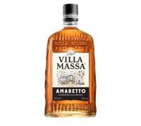 Villamassa Amaretto, Liquore di Mandorle Siciliane di Alta Qualità, Senza Coloranti e Conservanti, Sapore Dolce e Morbido, Bottiglia in Vetro da 70cl