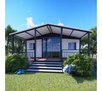 Villa mobile domestica piccola modulare della Camera 20/40ft espandibile | Planimetria flessibile con zona notte, cucina, bagno e soggiorno adatta per residenza familiare, ospiti, ufficio o cabina