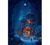 Villa Popolo Neve Puzzle 1000 Pezzi, 3D Puzzle per Adulti Impegnativo, Educa Puzzles Artistico, Divertente E Stimolante Puzzles Decorativo per La Famiglia, Regalo e Decorazione Pareti FNKL6-1076