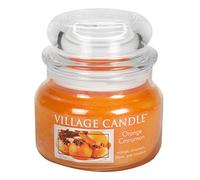 Village Candle 106311341 Orange Cinnamon Vaso Piccolo, Vetro, Arancione, 10.4 x 10.1 x 10.9 cm