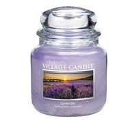 Village Candle 106316337 Lavender Vaso Medio, Vetro, Viola, 10.3 x 10.1 x 12.4 cm