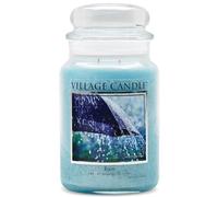 Village Candle 106326811 Rain Grande Vaso, Vetro, Blu, 10.4 x 10.1 x 17.7 cm